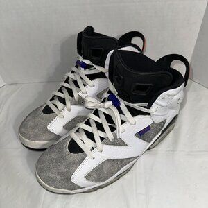 Air Jordan 6 Retro White/Black/Grey Sneakers Size 12 Mens Shoes C13125-100